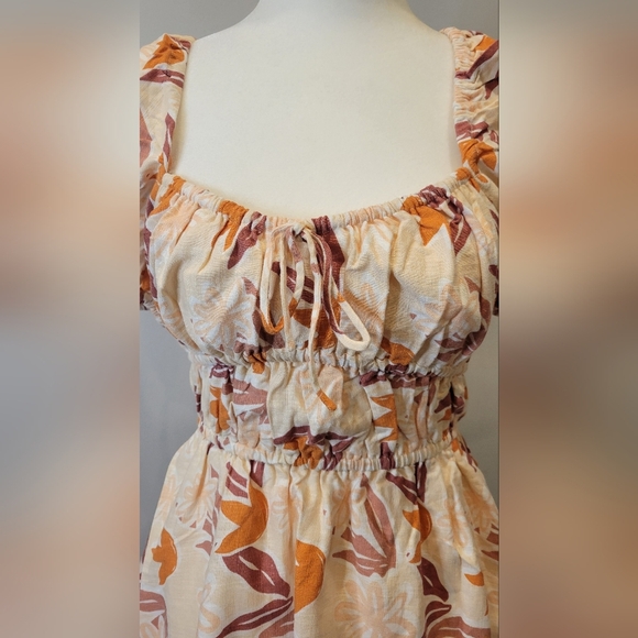 Sabo Skirt Floral Pink and Orange Dress - Picture 10 of 13